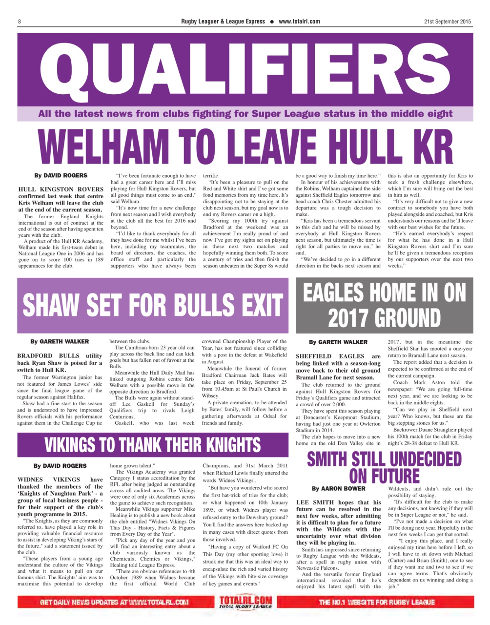 League Express Preview Pages