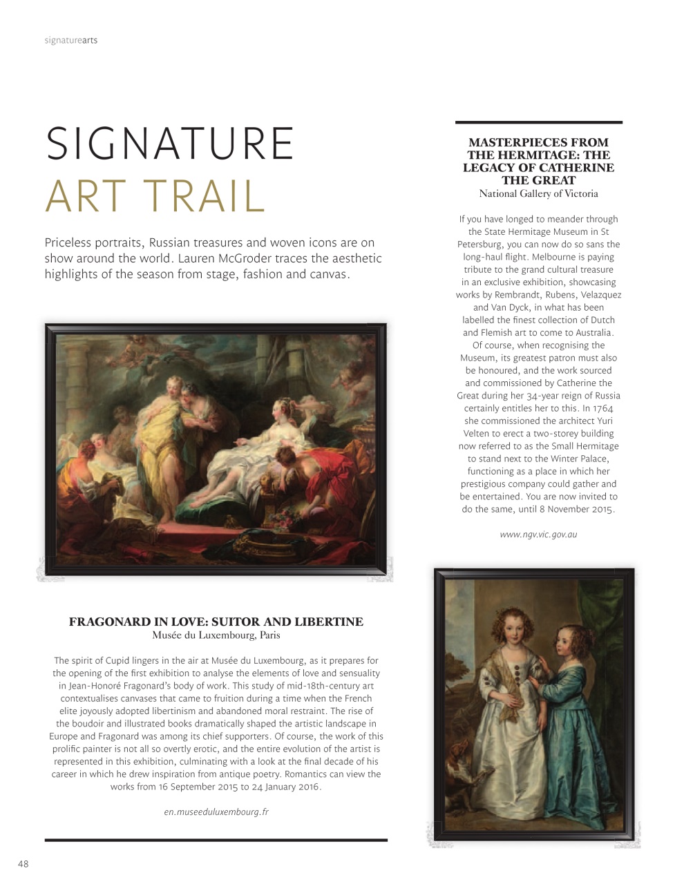 Signature Luxury Travel & Style Preview Pages