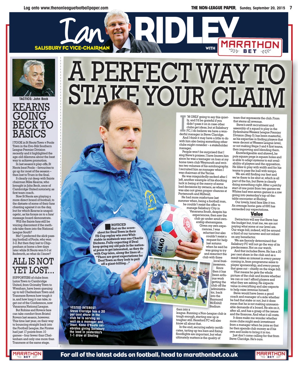 The Non-League Football Paper Preview Pages