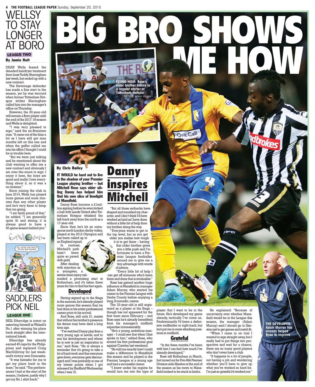 The Football League Paper Preview Pages