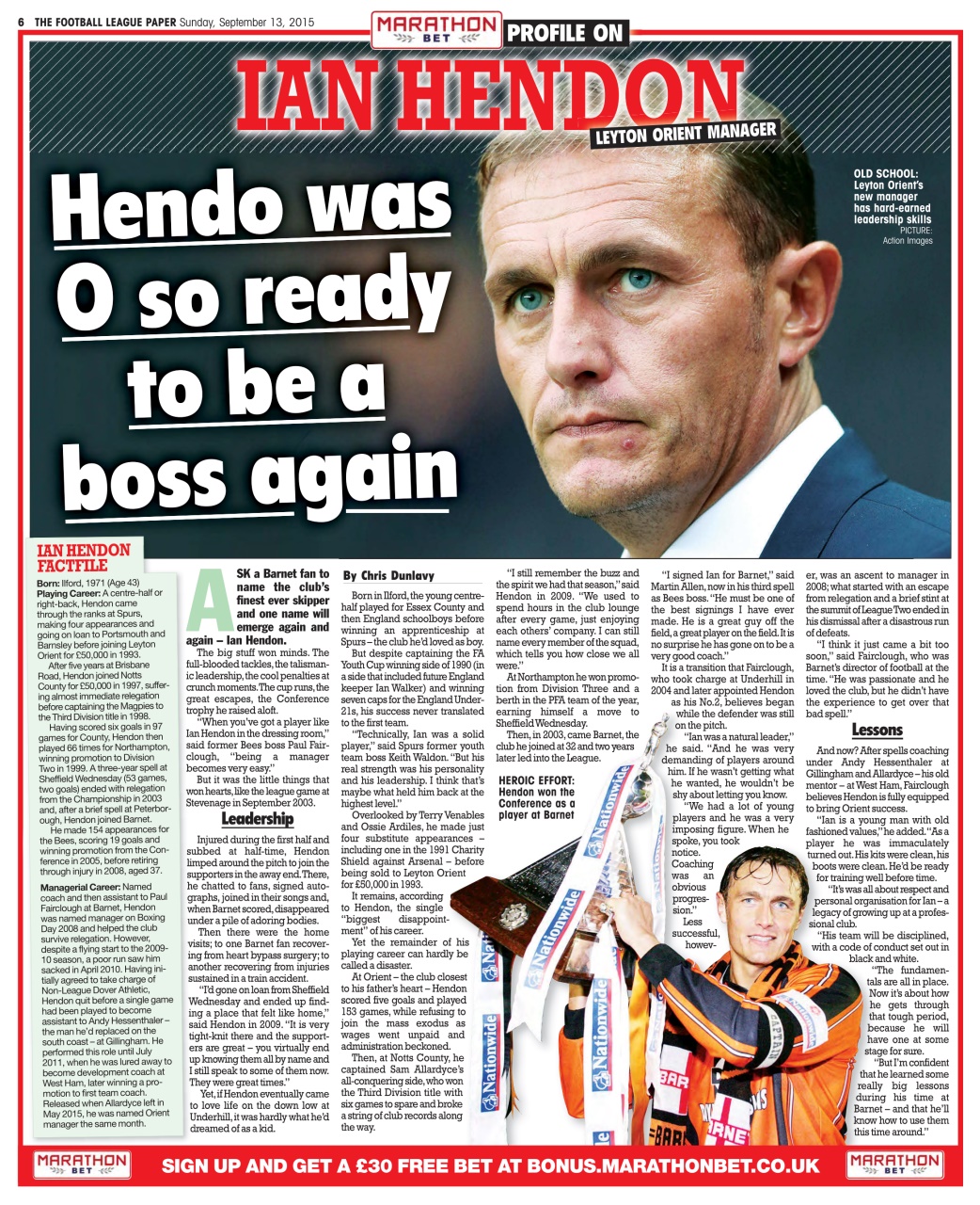 The Football League Paper Preview Pages