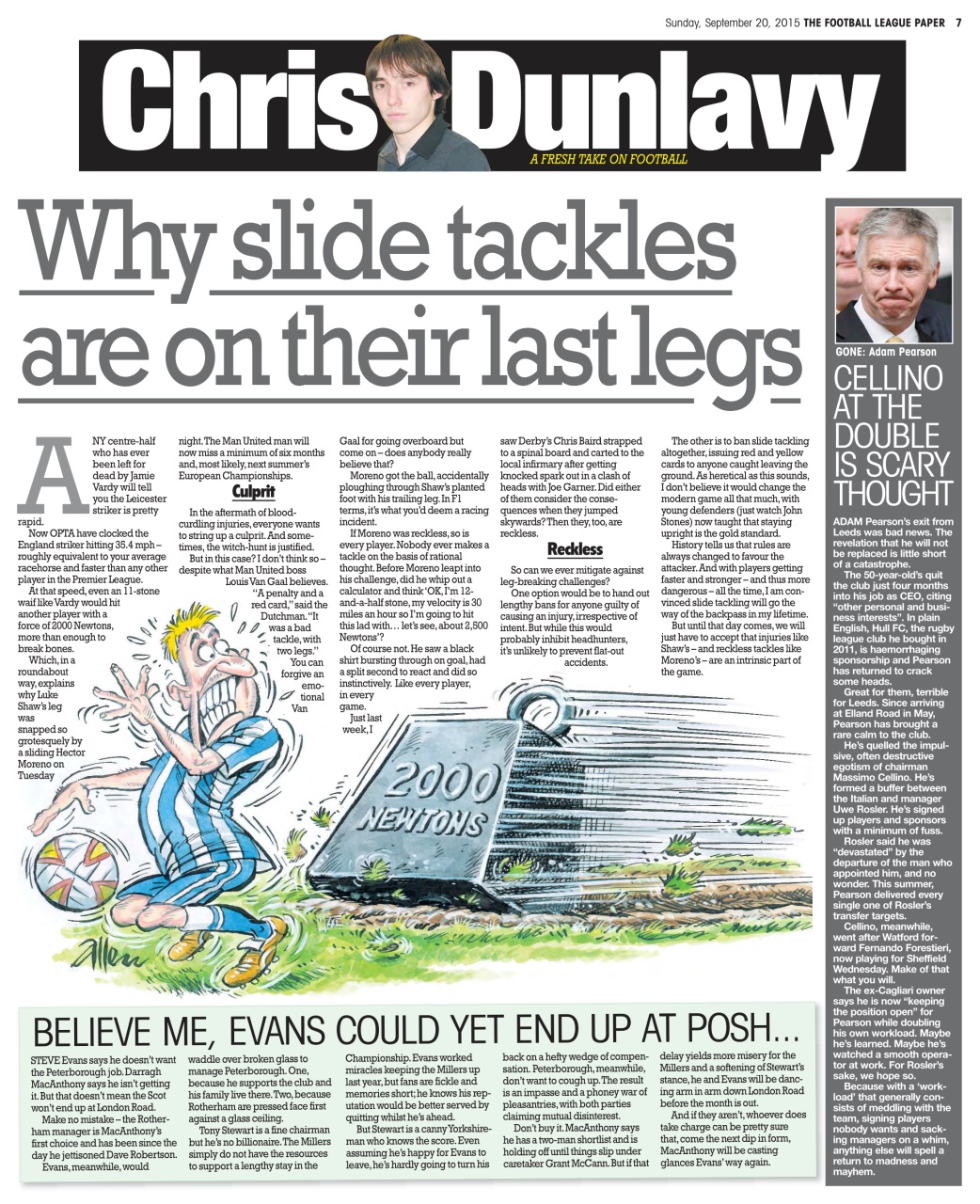 The Football League Paper Preview Pages