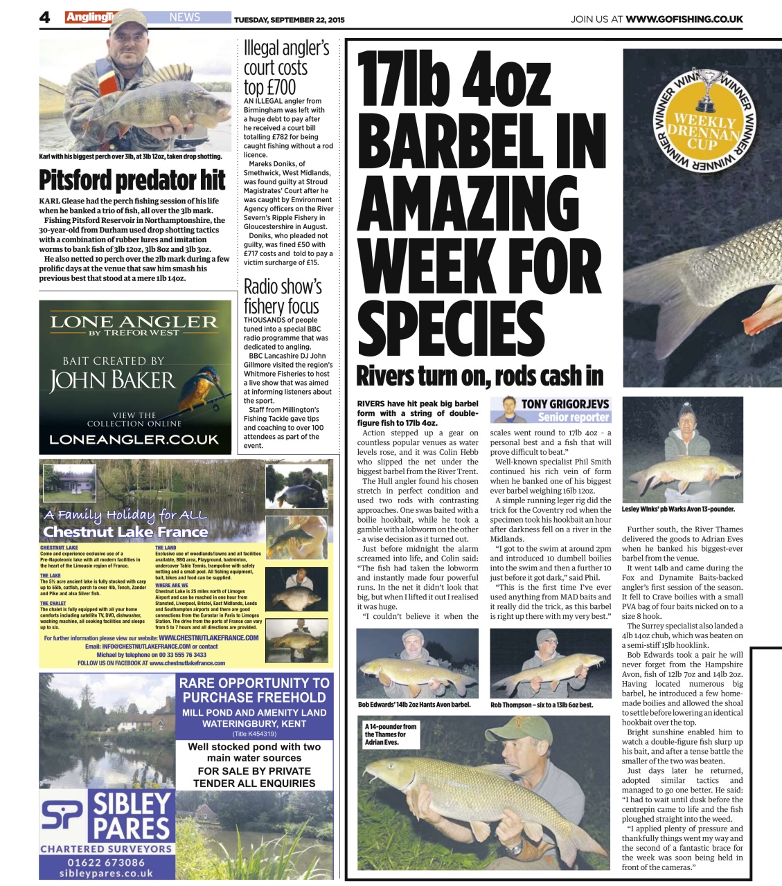 Angling Times Preview Pages