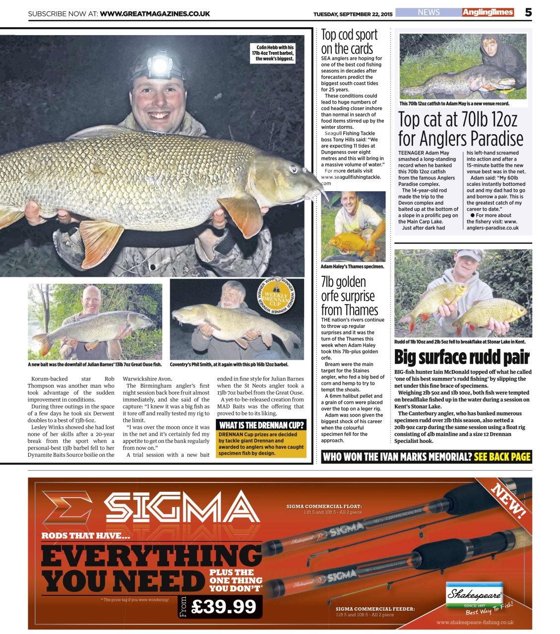 Angling Times Preview Pages