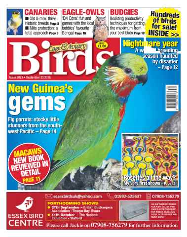 Cage & Aviary Birds issue No. 5873 New Guinea's gems