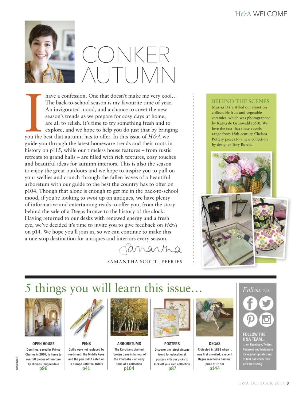Homes & Antiques Magazine Preview Pages