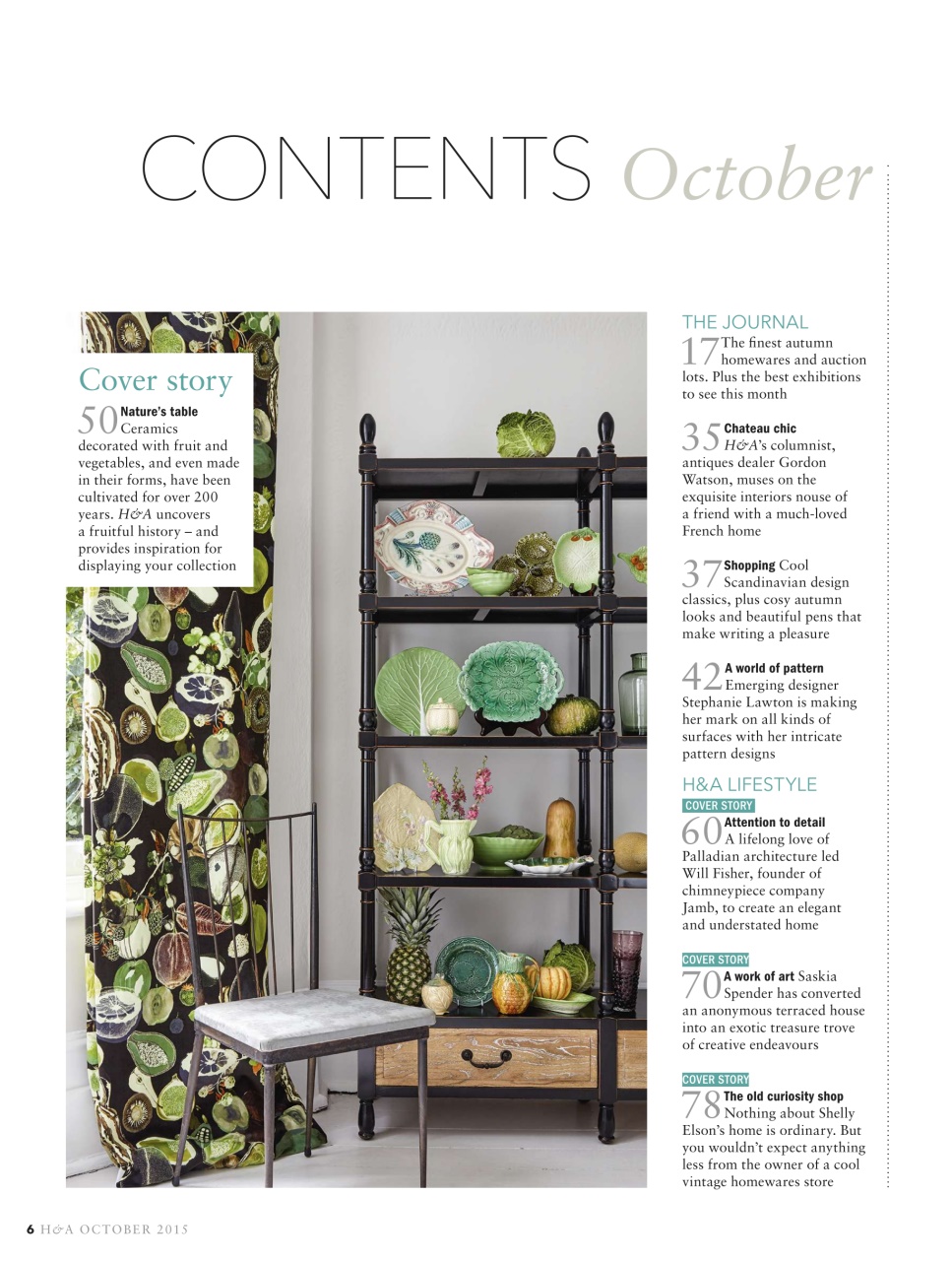 Homes & Antiques Magazine Preview Pages