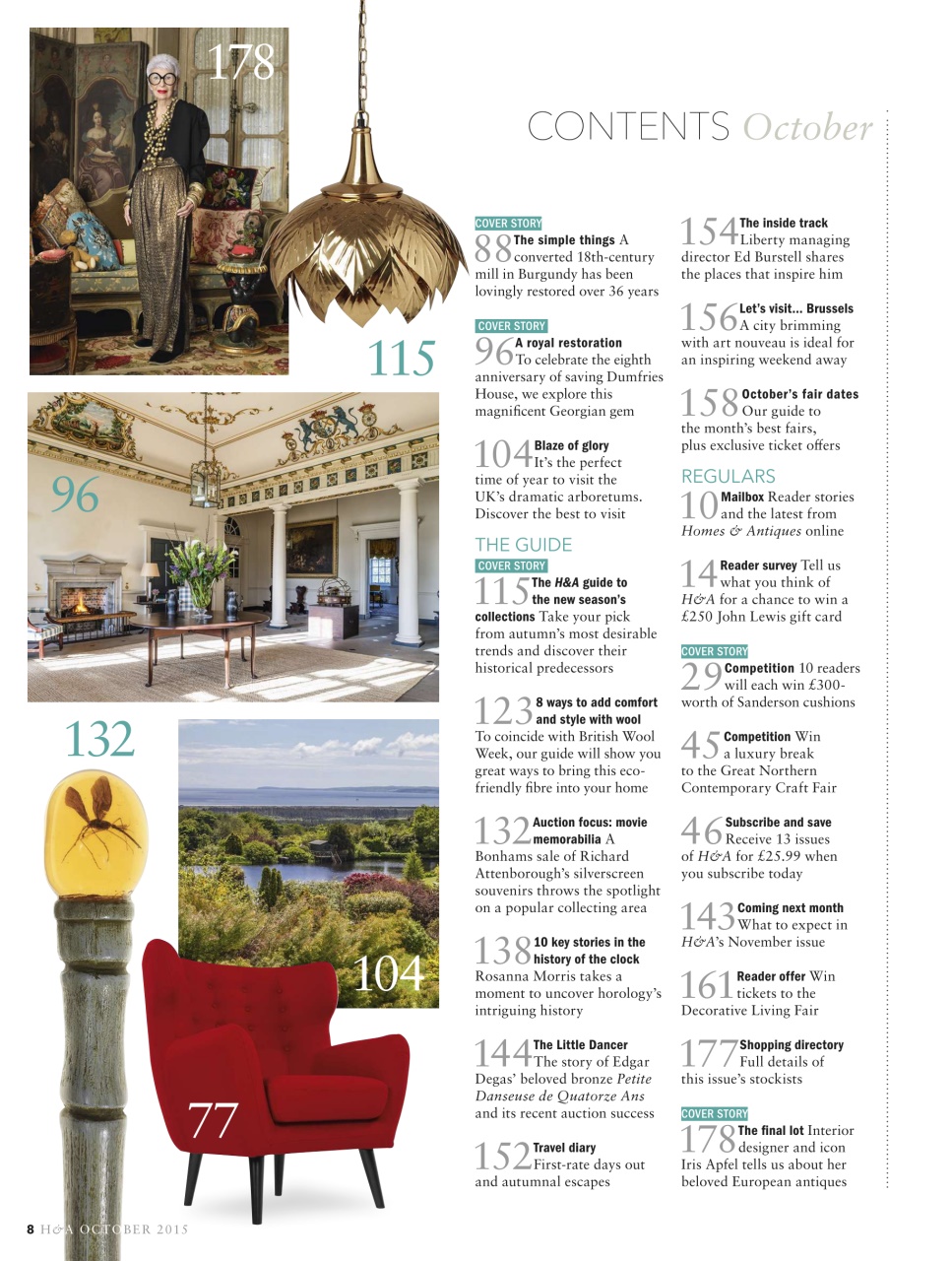 Homes & Antiques Magazine Preview Pages