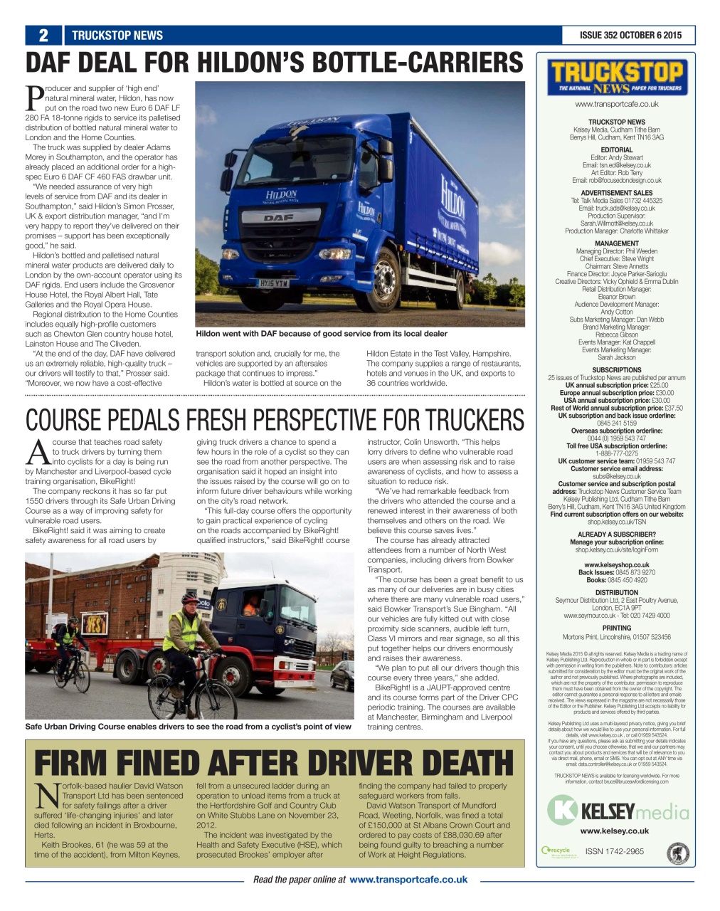 Truckstop News Preview Pages
