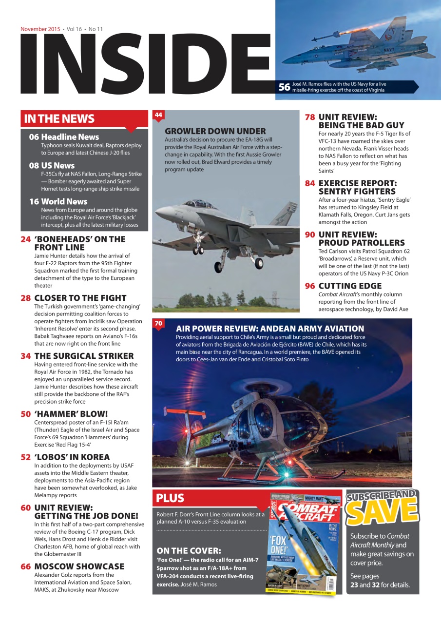 Combat Aircraft Journal Preview Pages