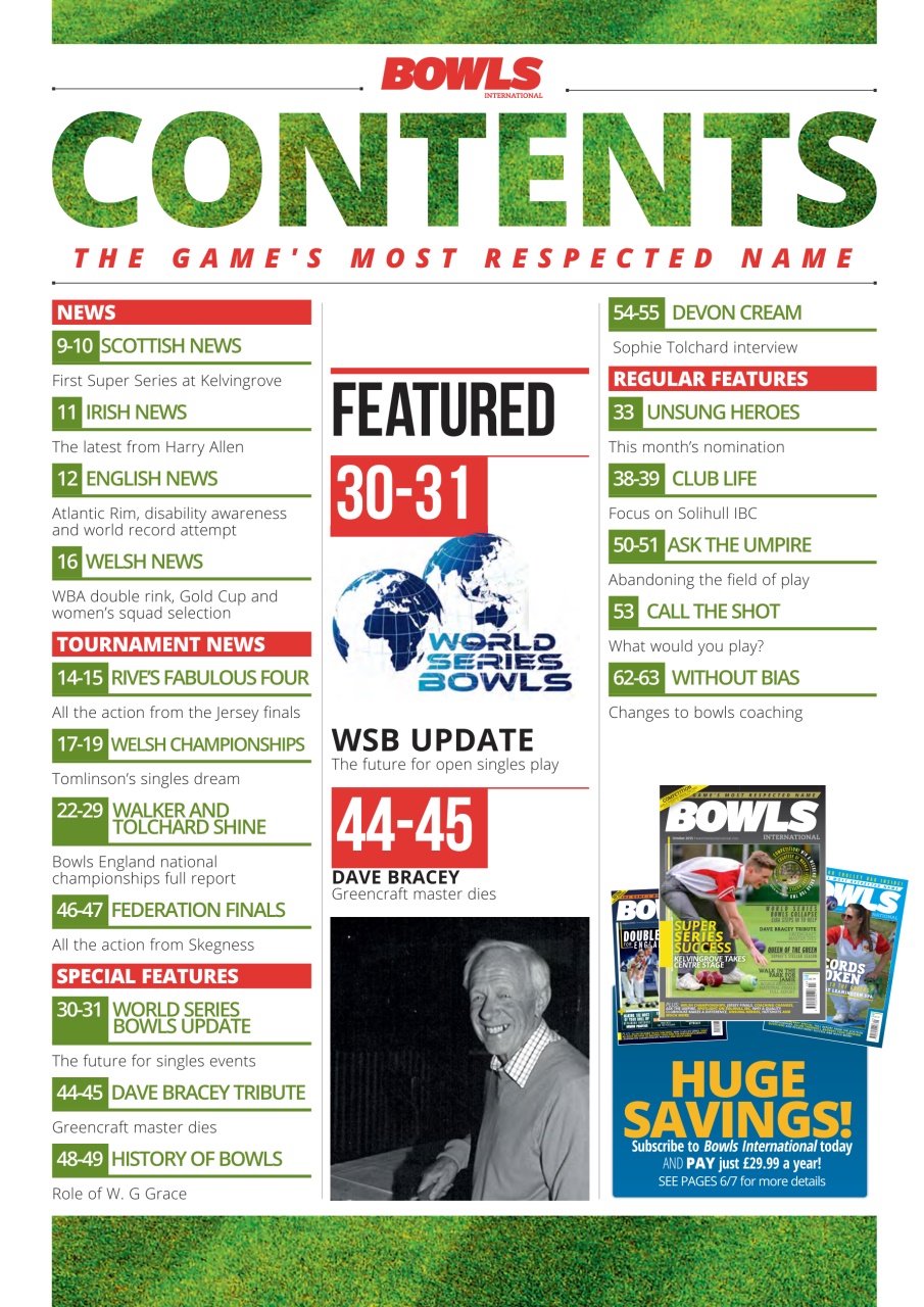 Bowls International Preview Pages