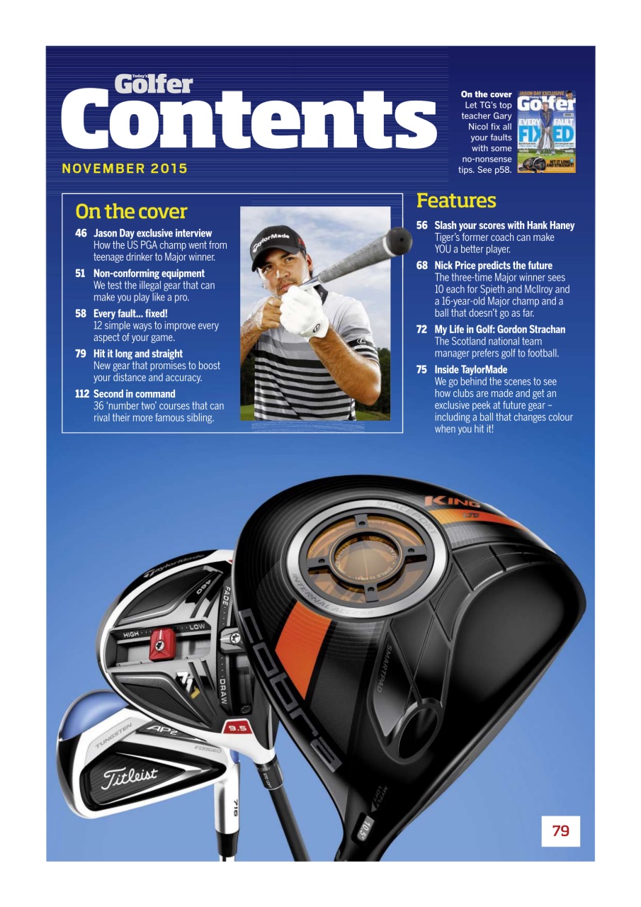 Today's Golfer Preview Pages