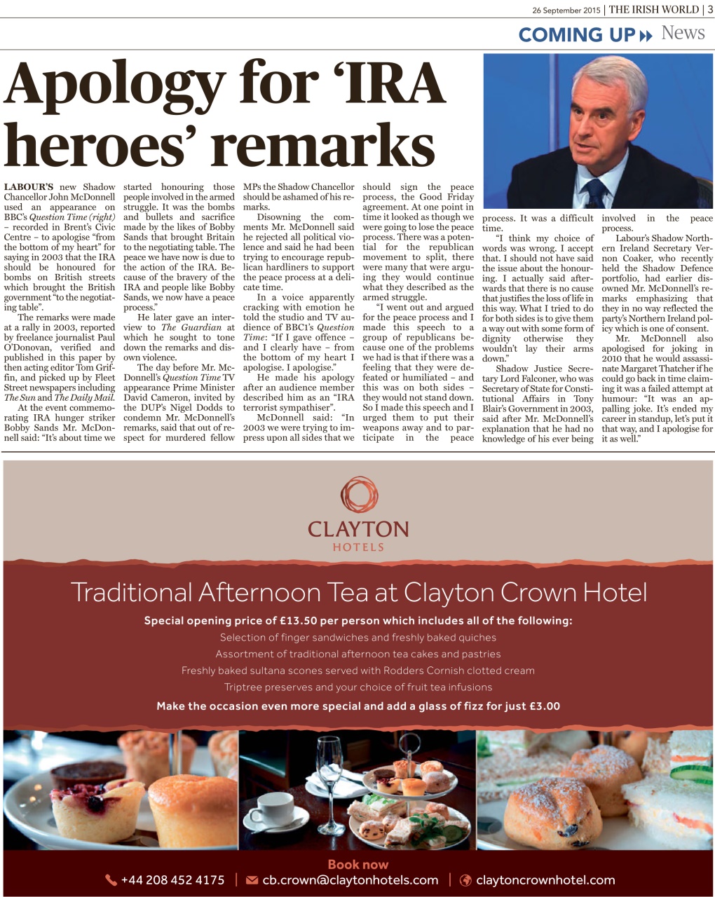 Irish World Preview Pages