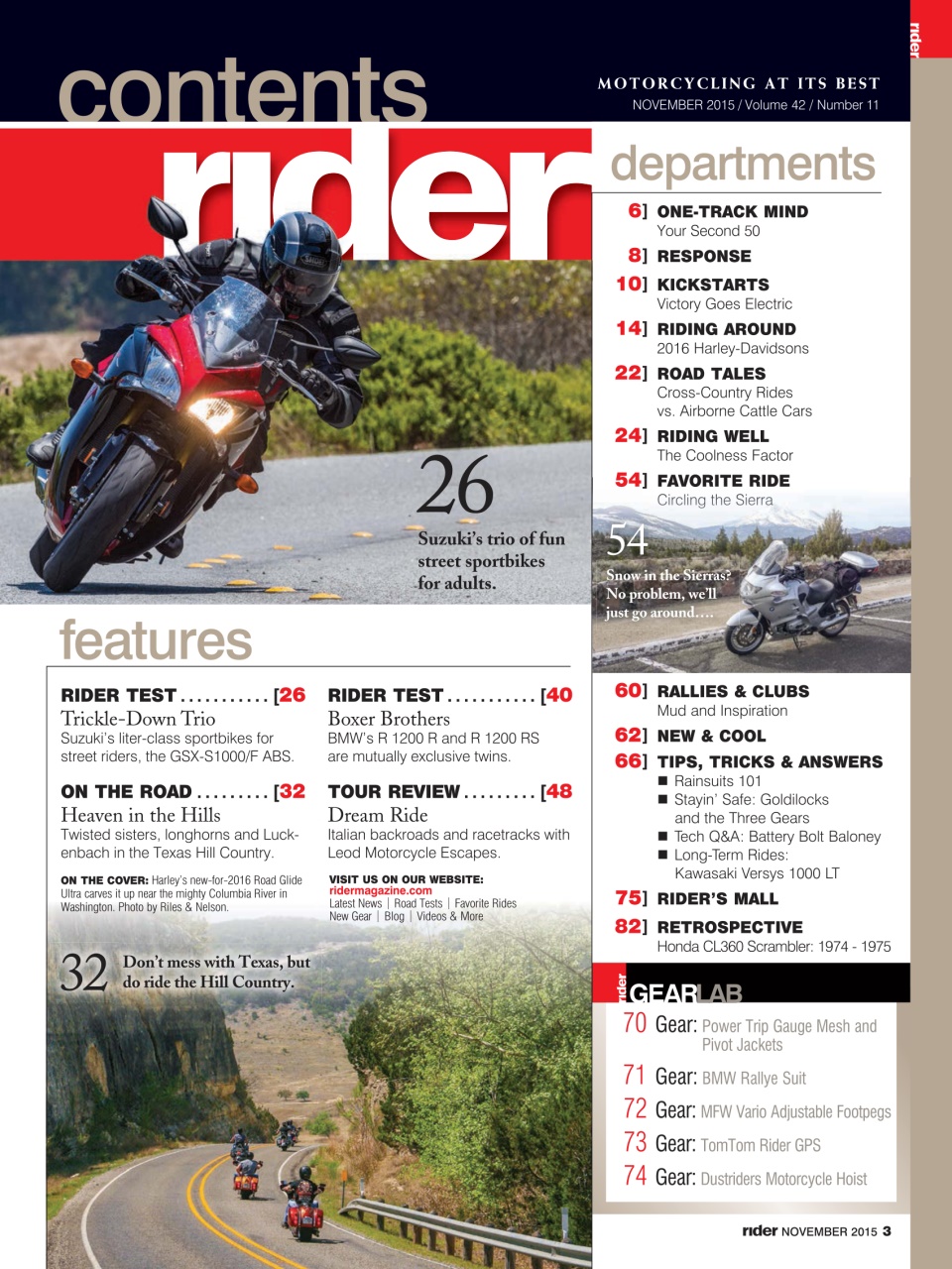 Rider Magazine Preview Pages