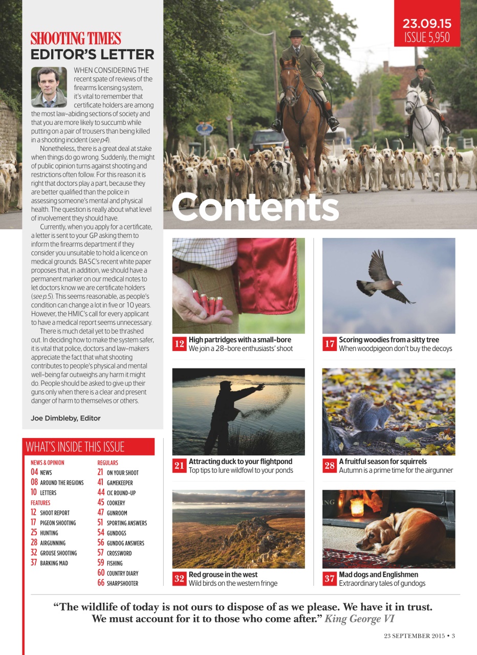 Shooting Times & Country Preview Pages