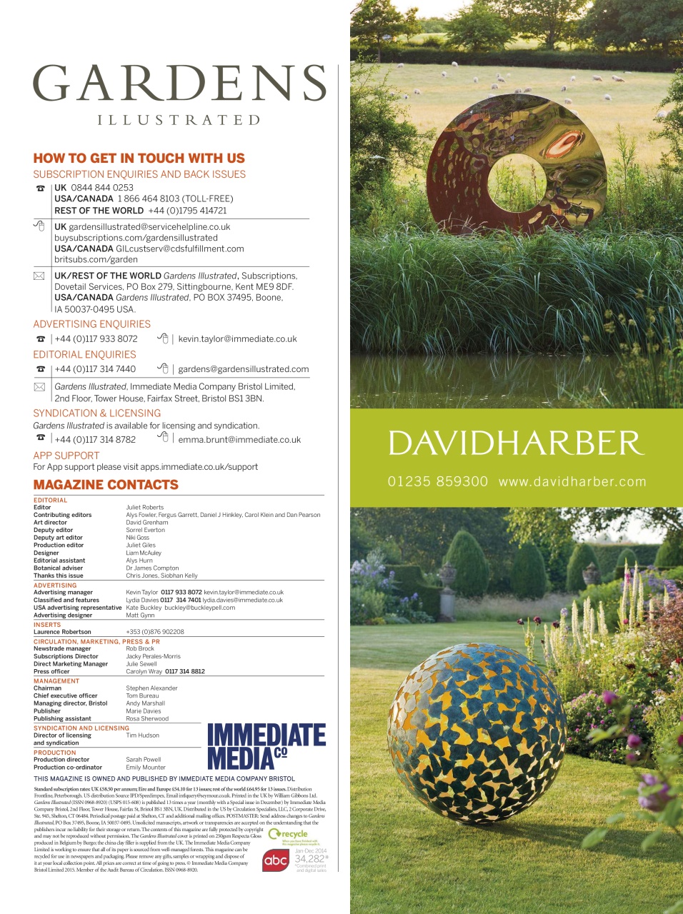 Gardens Illustrated Preview Pages