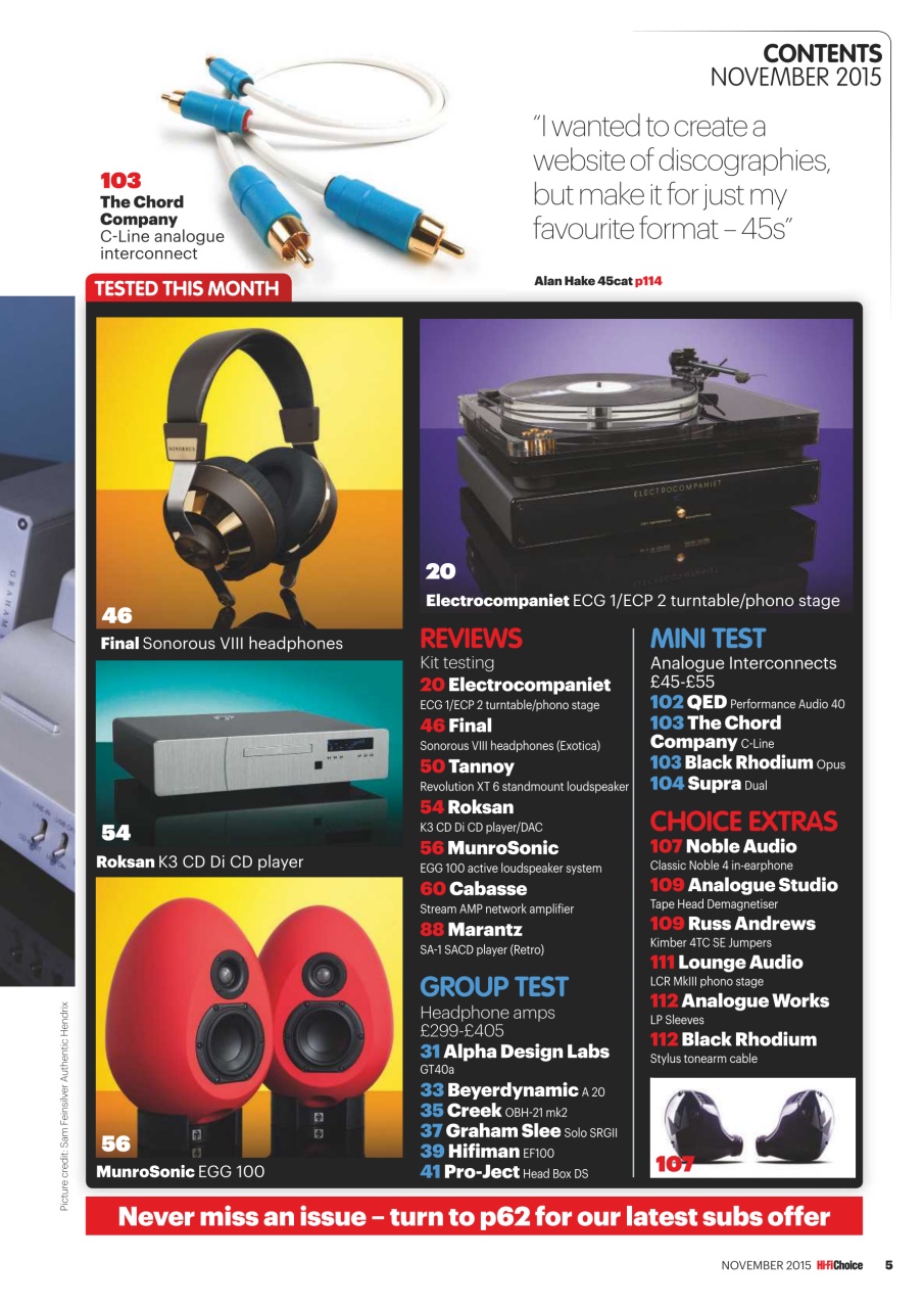 Hi-Fi Choice Preview Pages