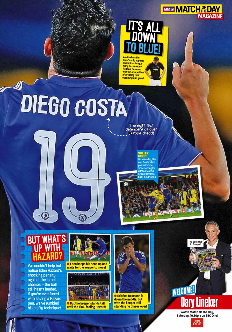 Match of the Day Preview Pages