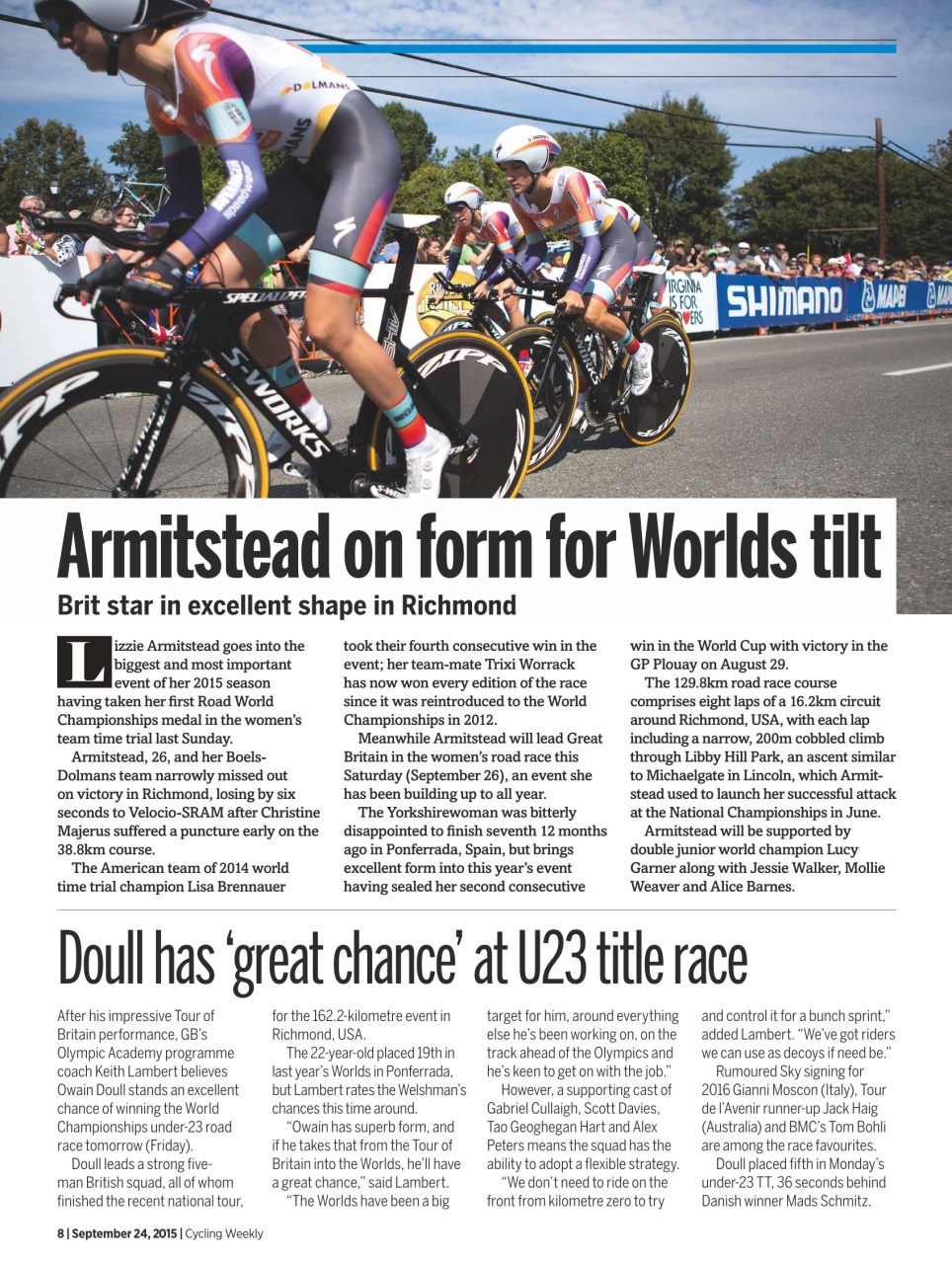 Cycling Weekly Preview Pages