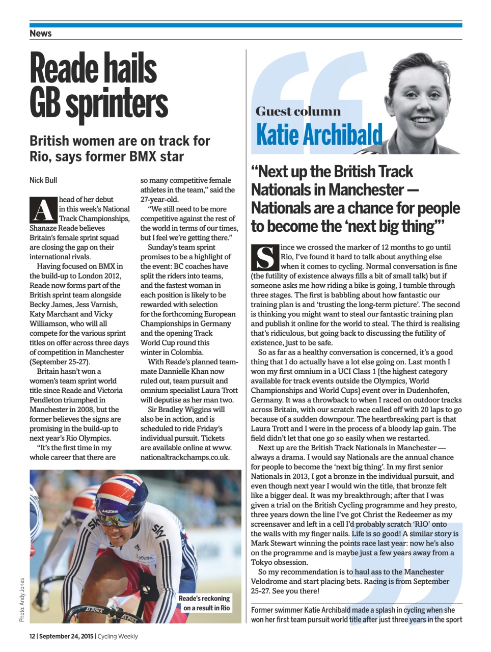 Cycling Weekly Preview Pages