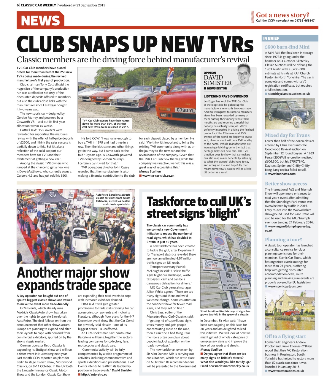 Classic Car Weekly Preview Pages