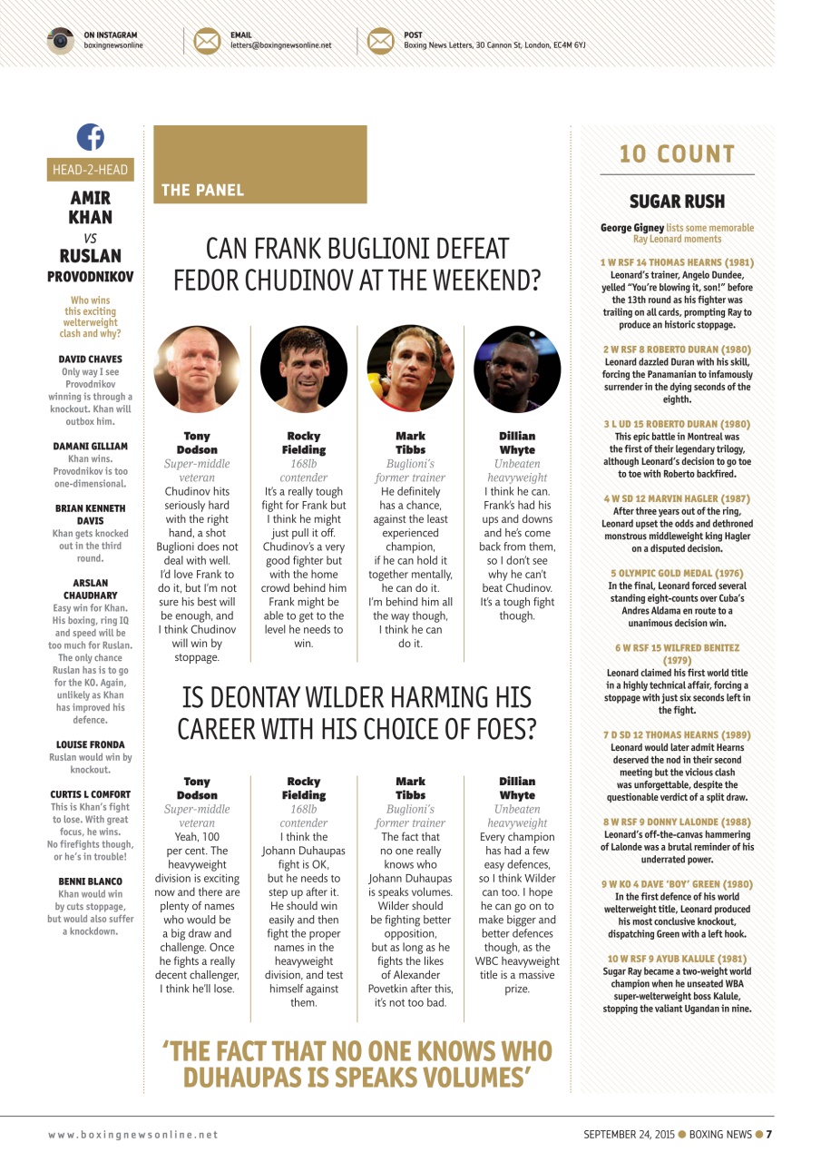 Boxing News Preview Pages