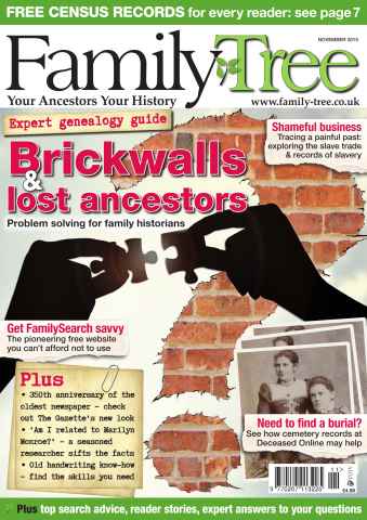 Family Tree issue Family Tree November 2015