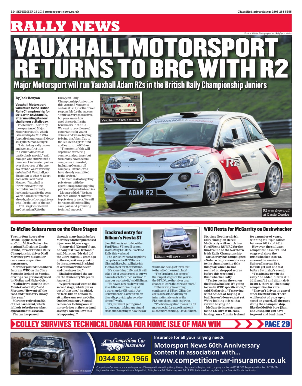 Motorsport News Preview Pages