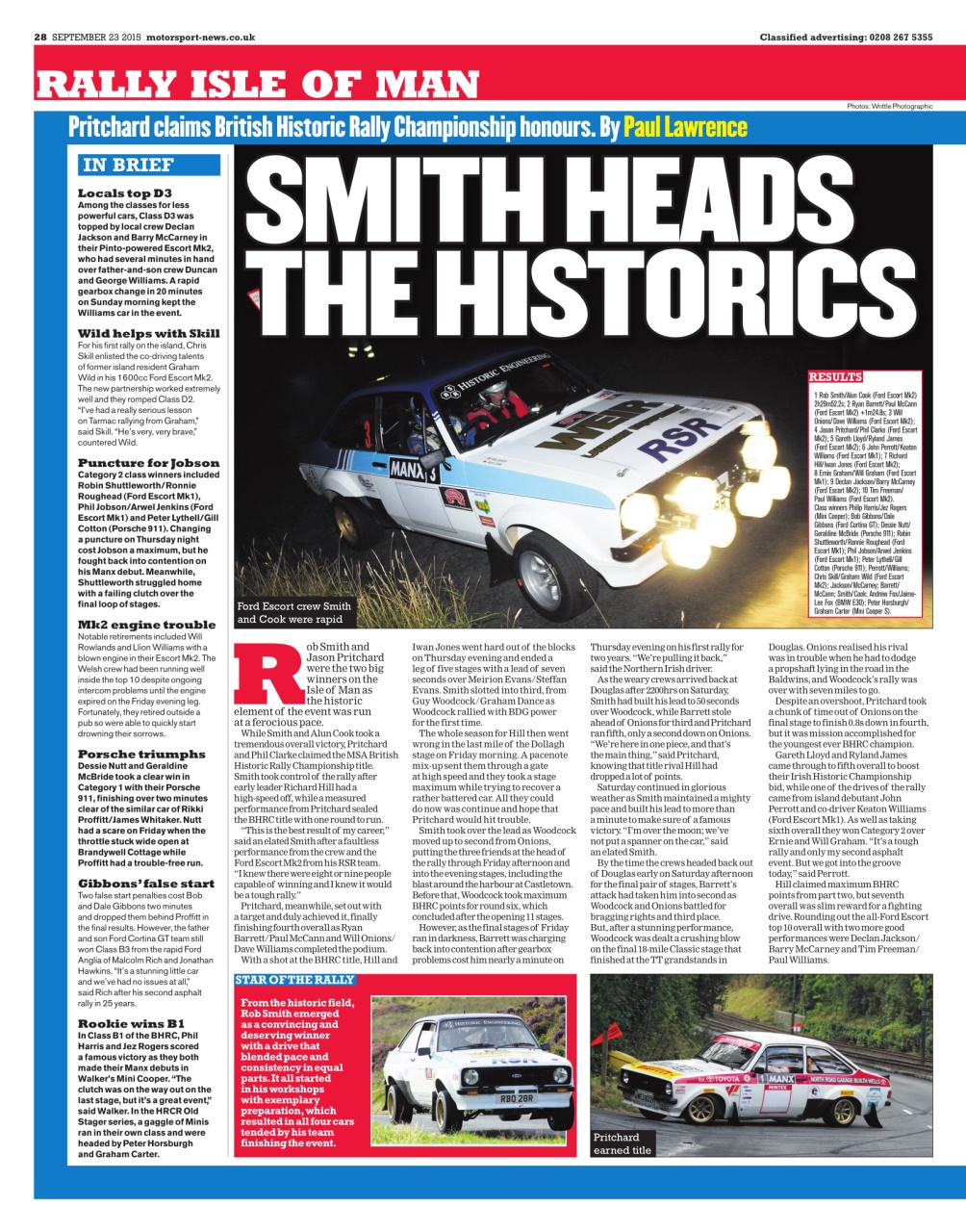 Motorsport News Preview Pages