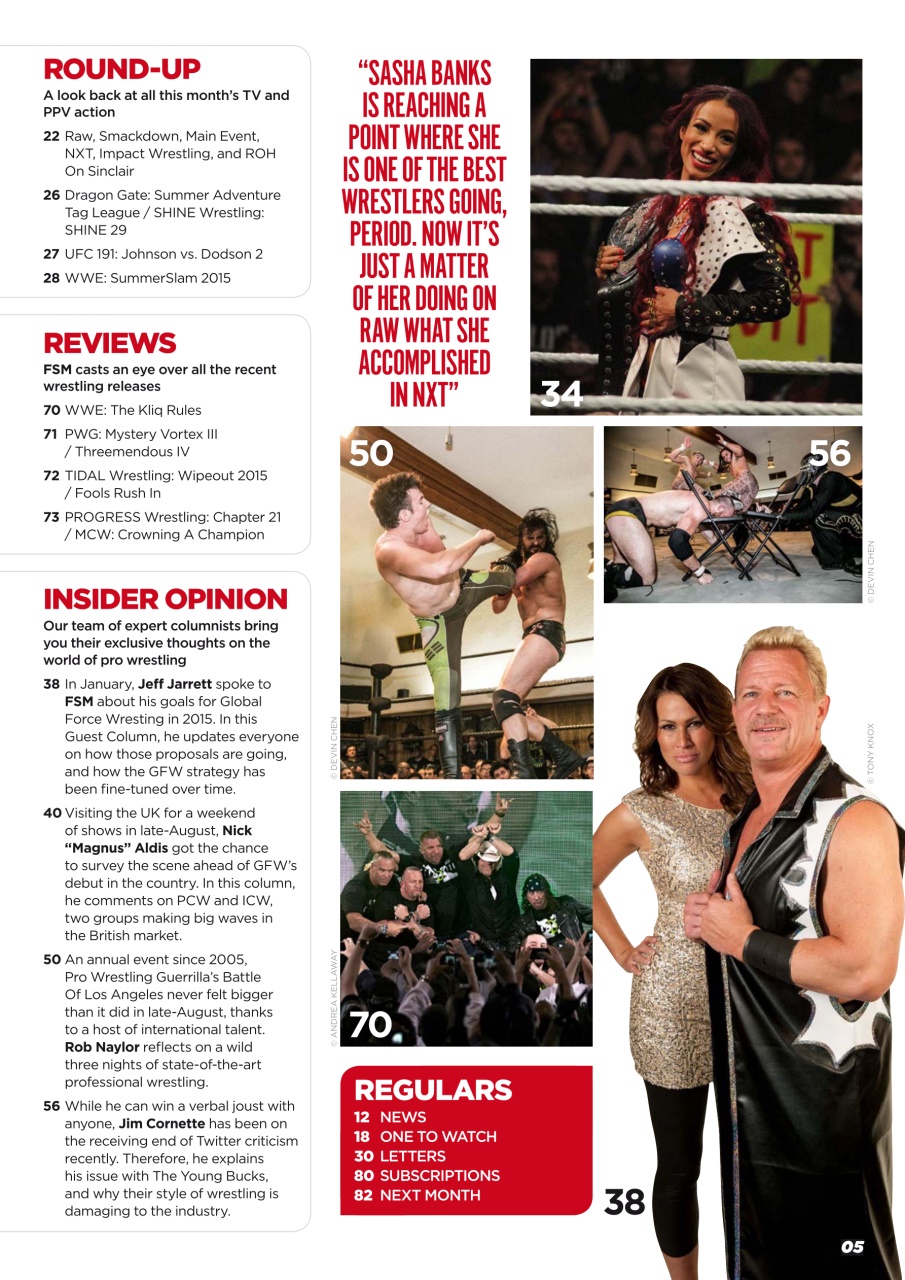 Wrestletalk Magazine Preview Pages