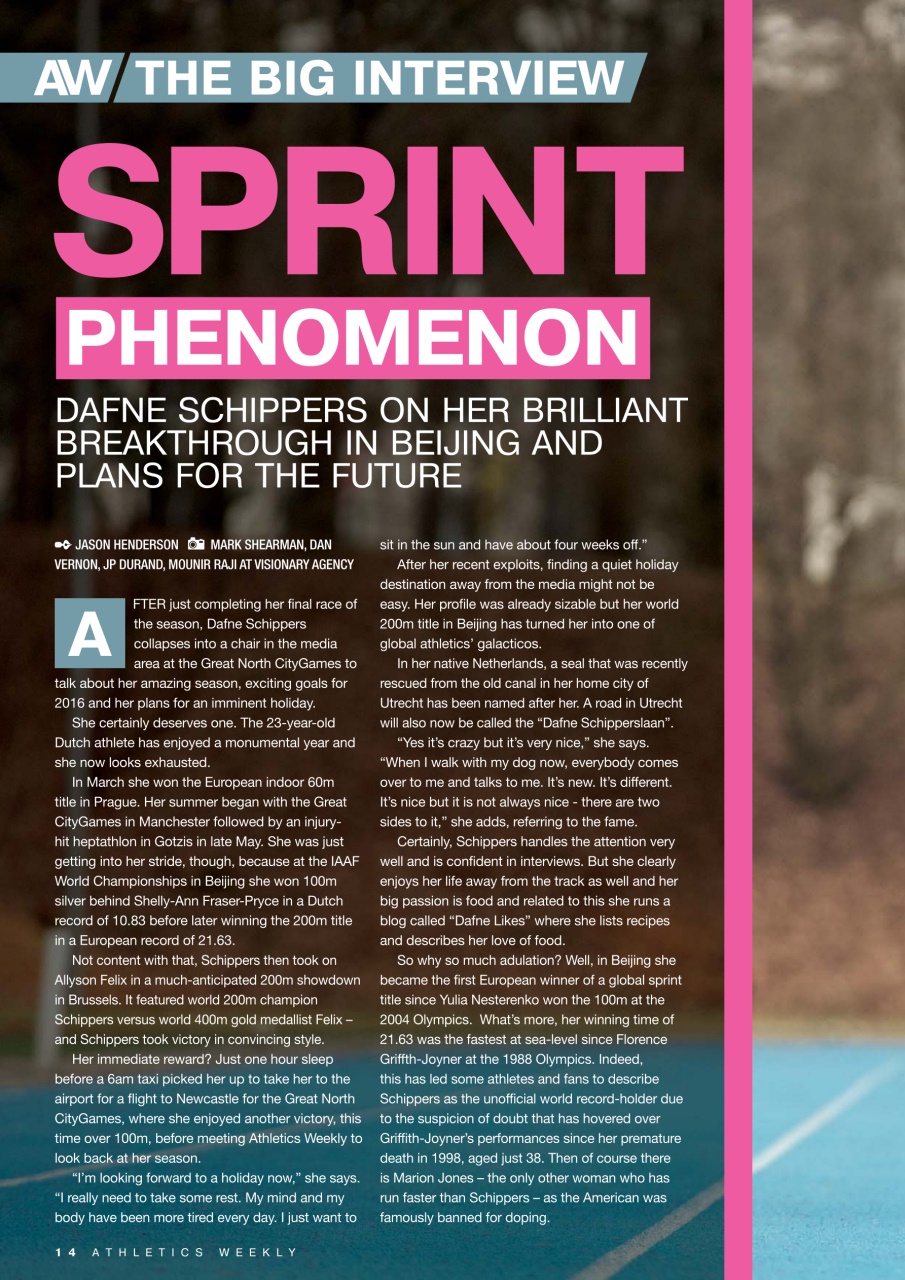 AW – Athletics Weekly Magazine Preview Pages