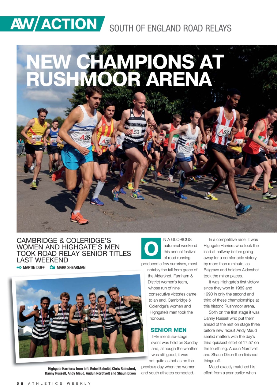 AW – Athletics Weekly Magazine Preview Pages