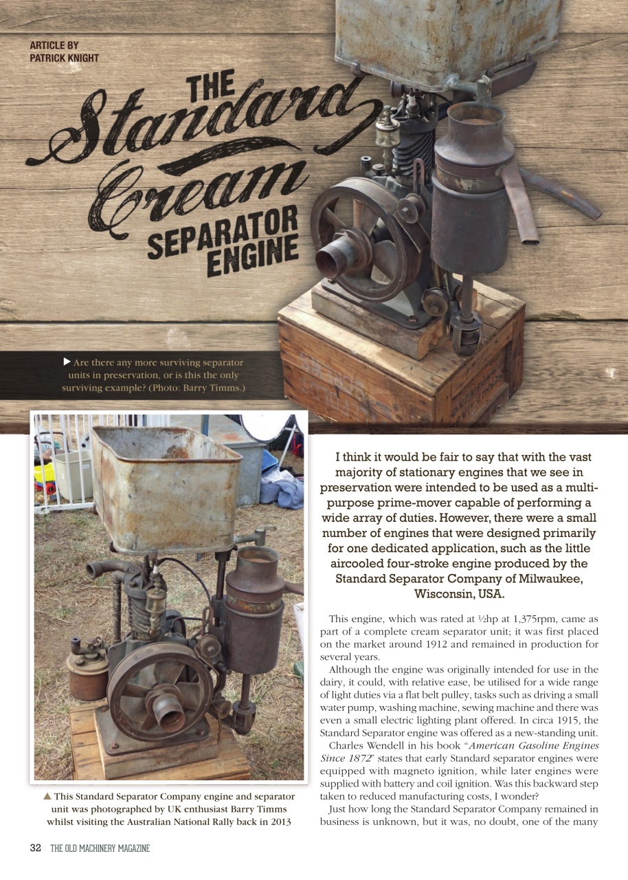 The Old Machinery Magazine Preview Pages