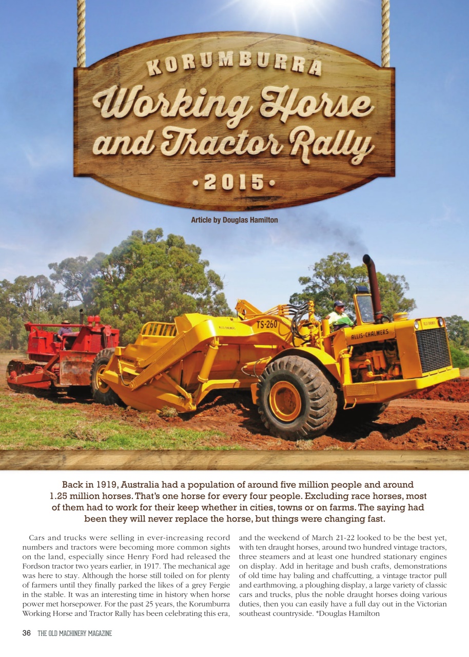 The Old Machinery Magazine Preview Pages