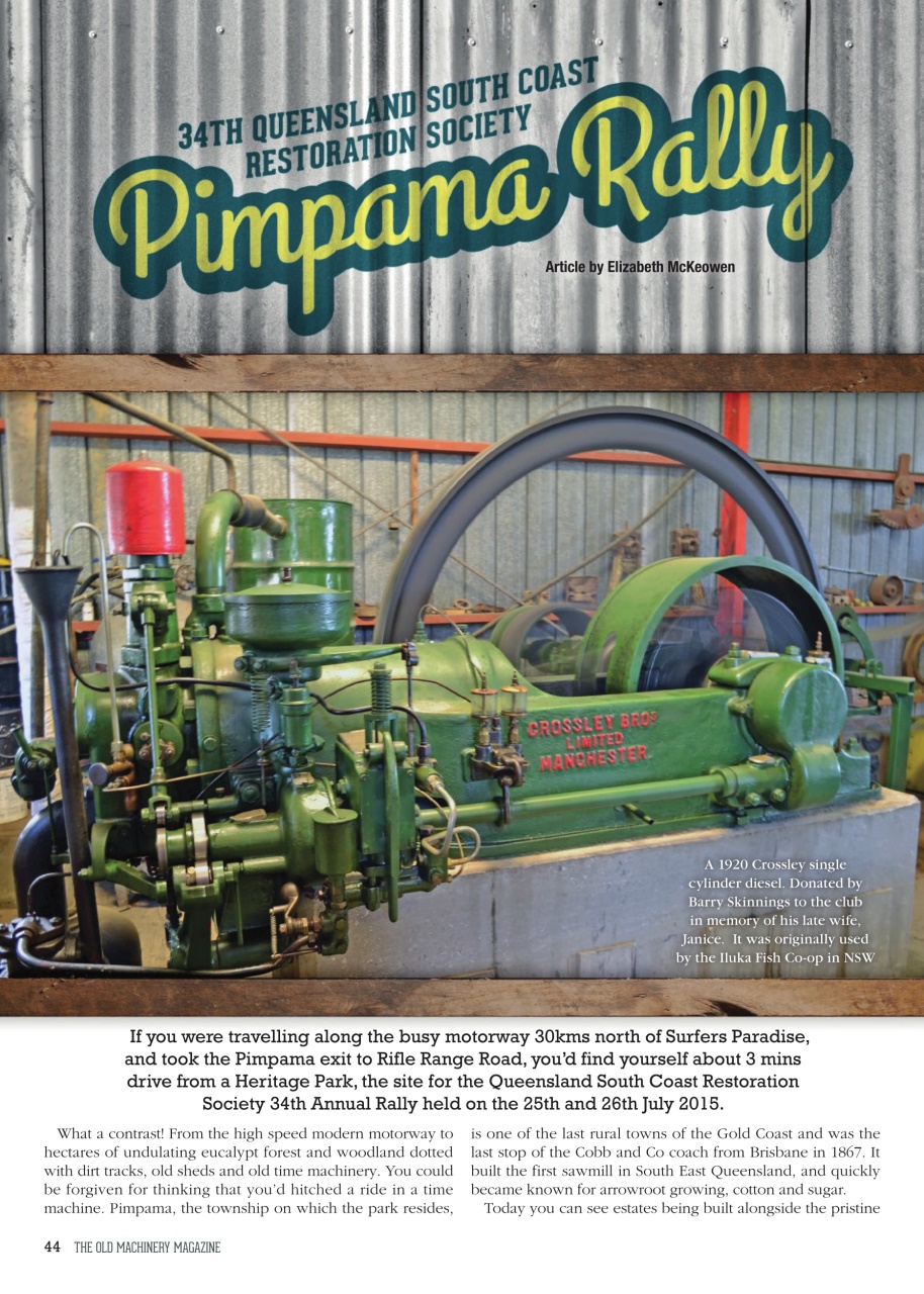The Old Machinery Magazine Preview Pages
