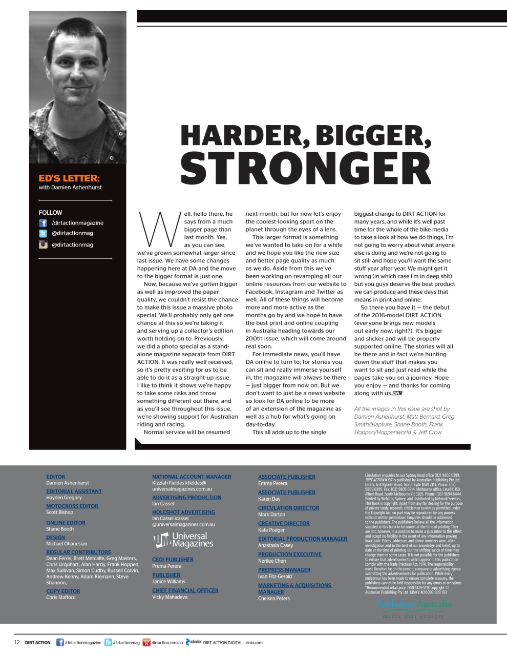 Dirt Action Preview Pages