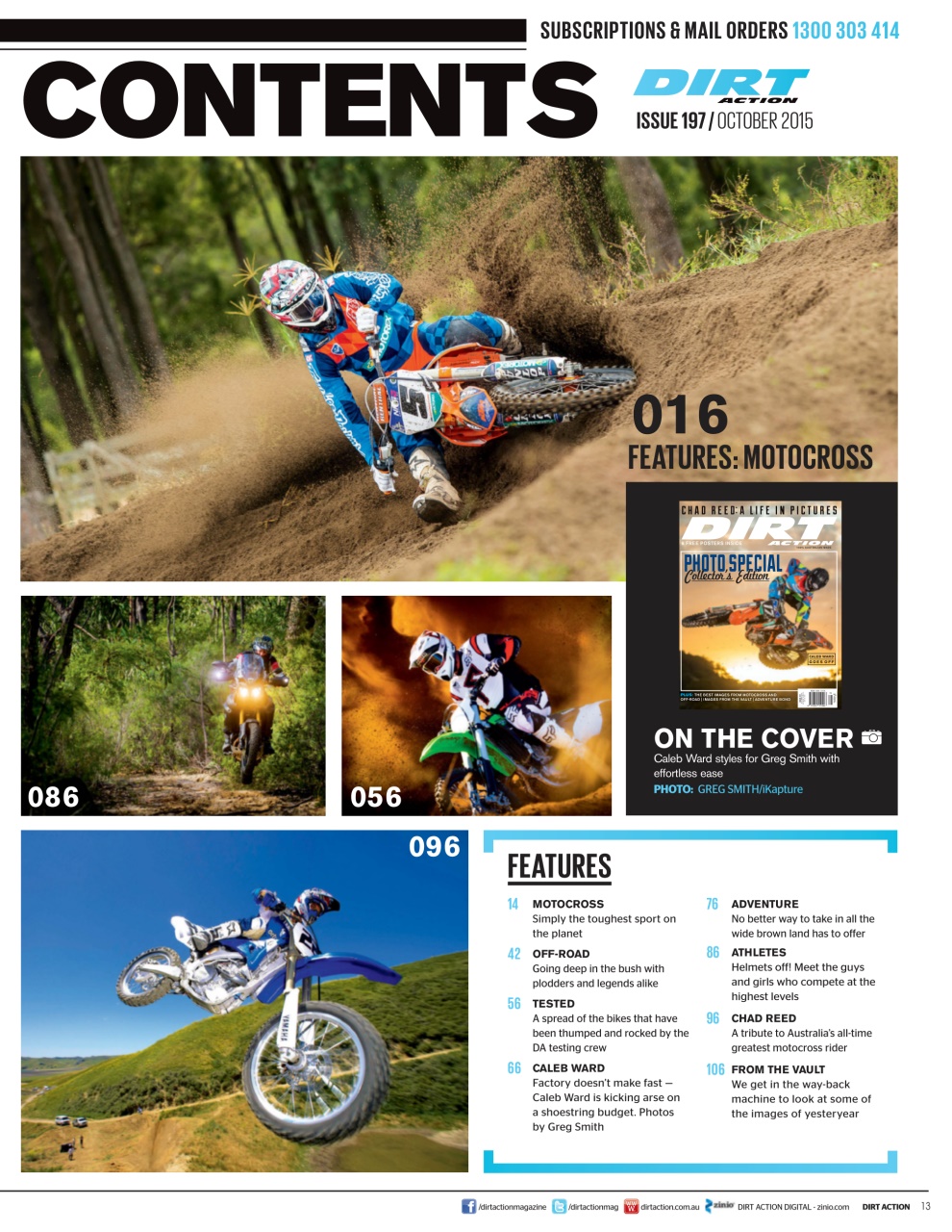 Dirt Action Preview Pages