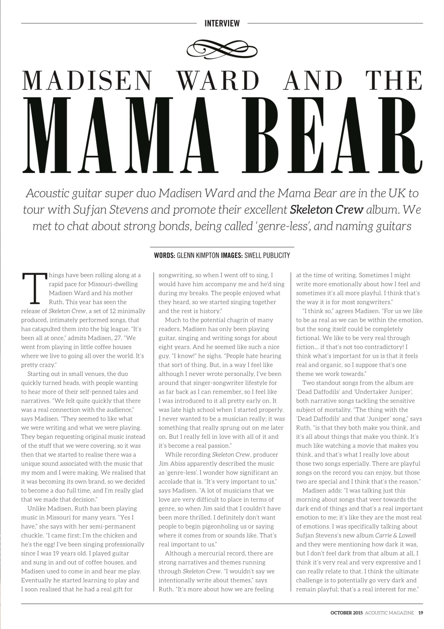 Acoustic Preview Pages