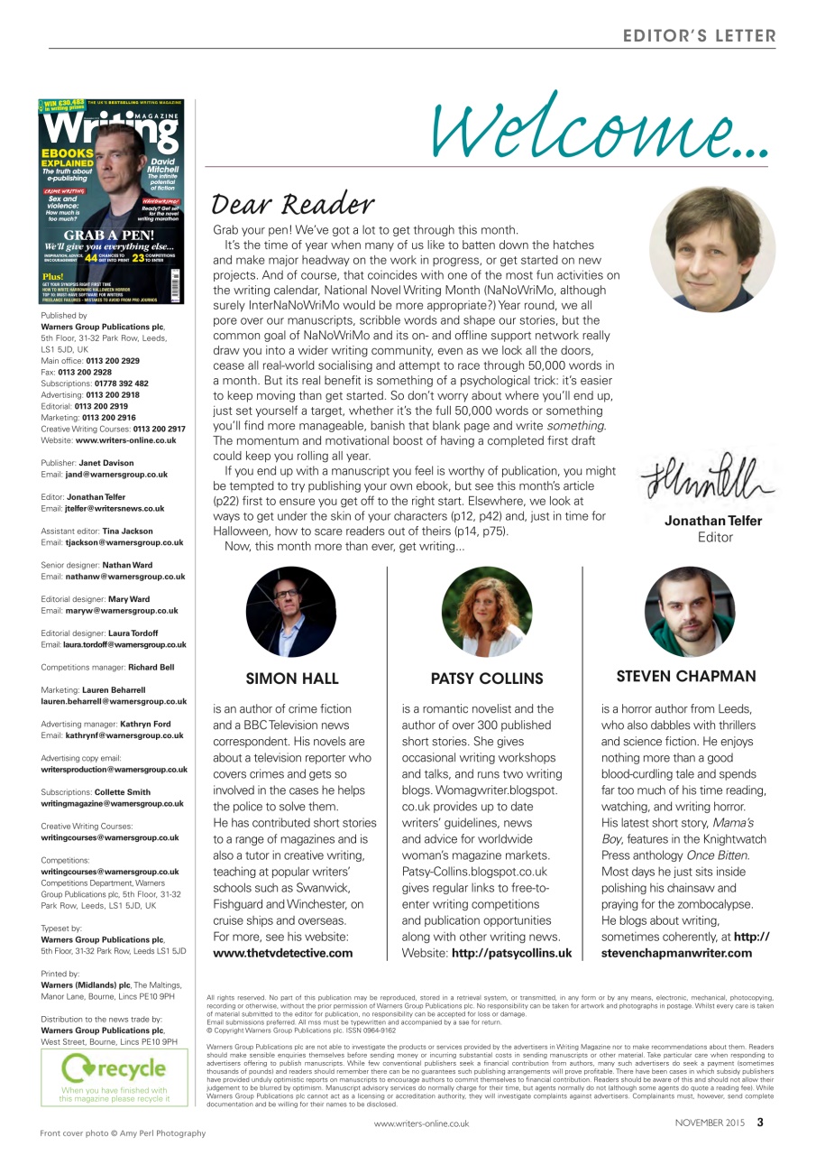 Writing Magazine Preview Pages