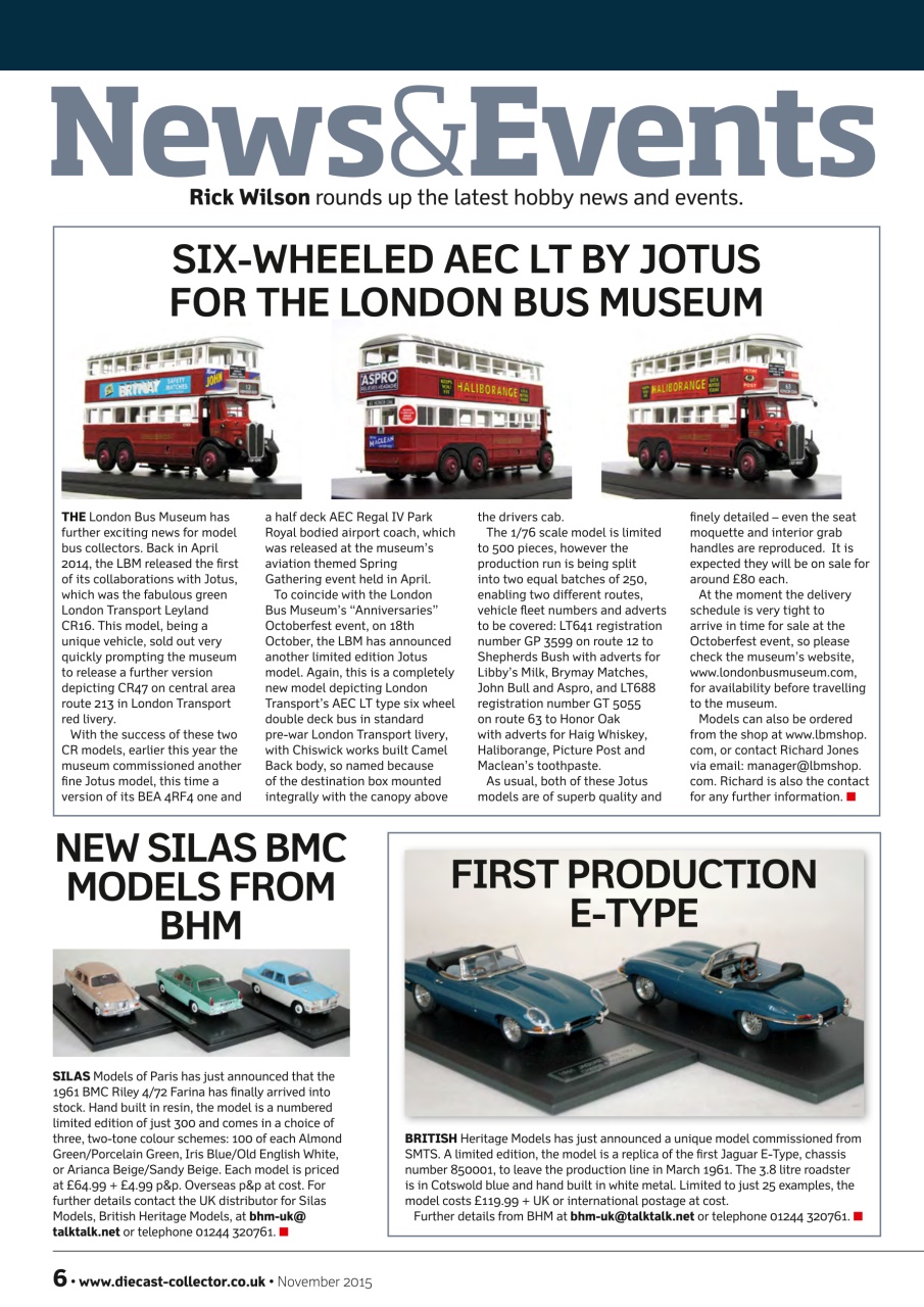 Diecast Collector Preview Pages