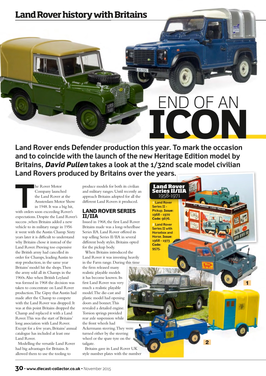 Diecast Collector Preview Pages