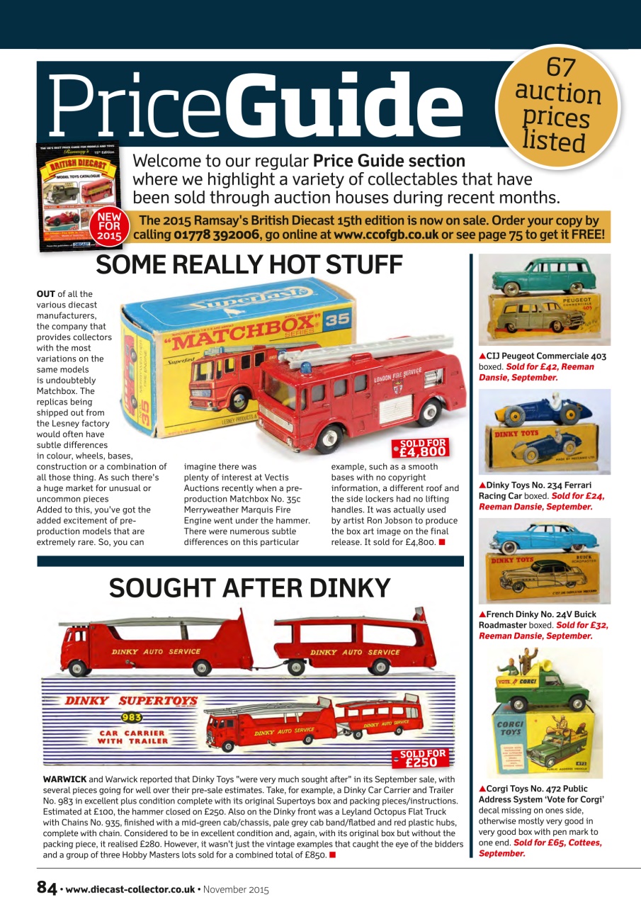 Diecast Collector Preview Pages