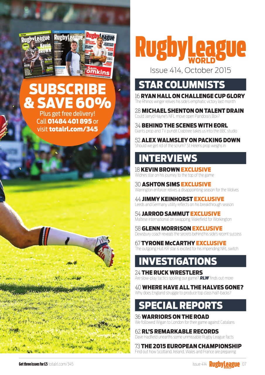 Rugby League World Preview Pages