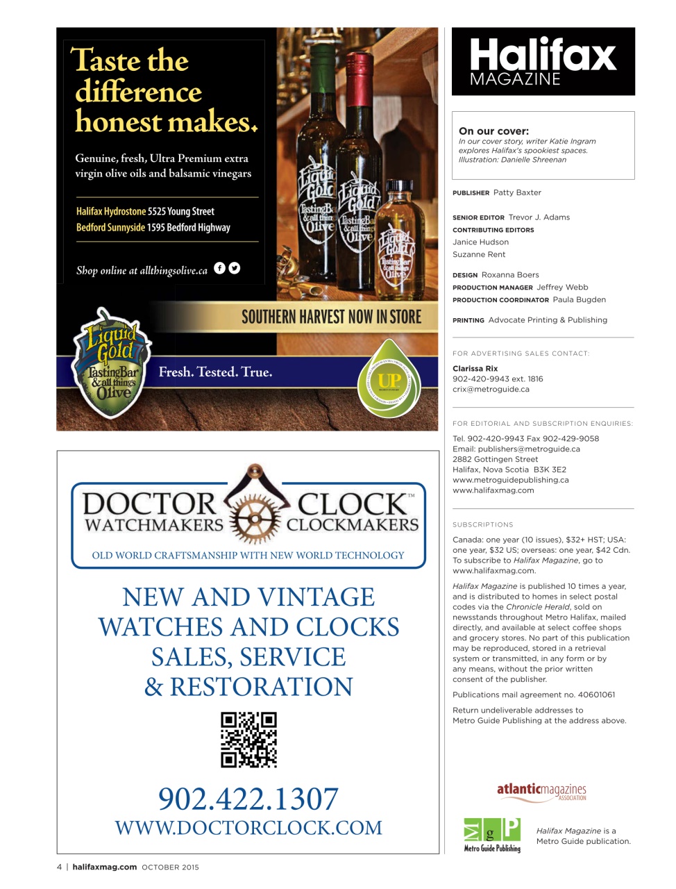 Halifax Magazine Preview Pages