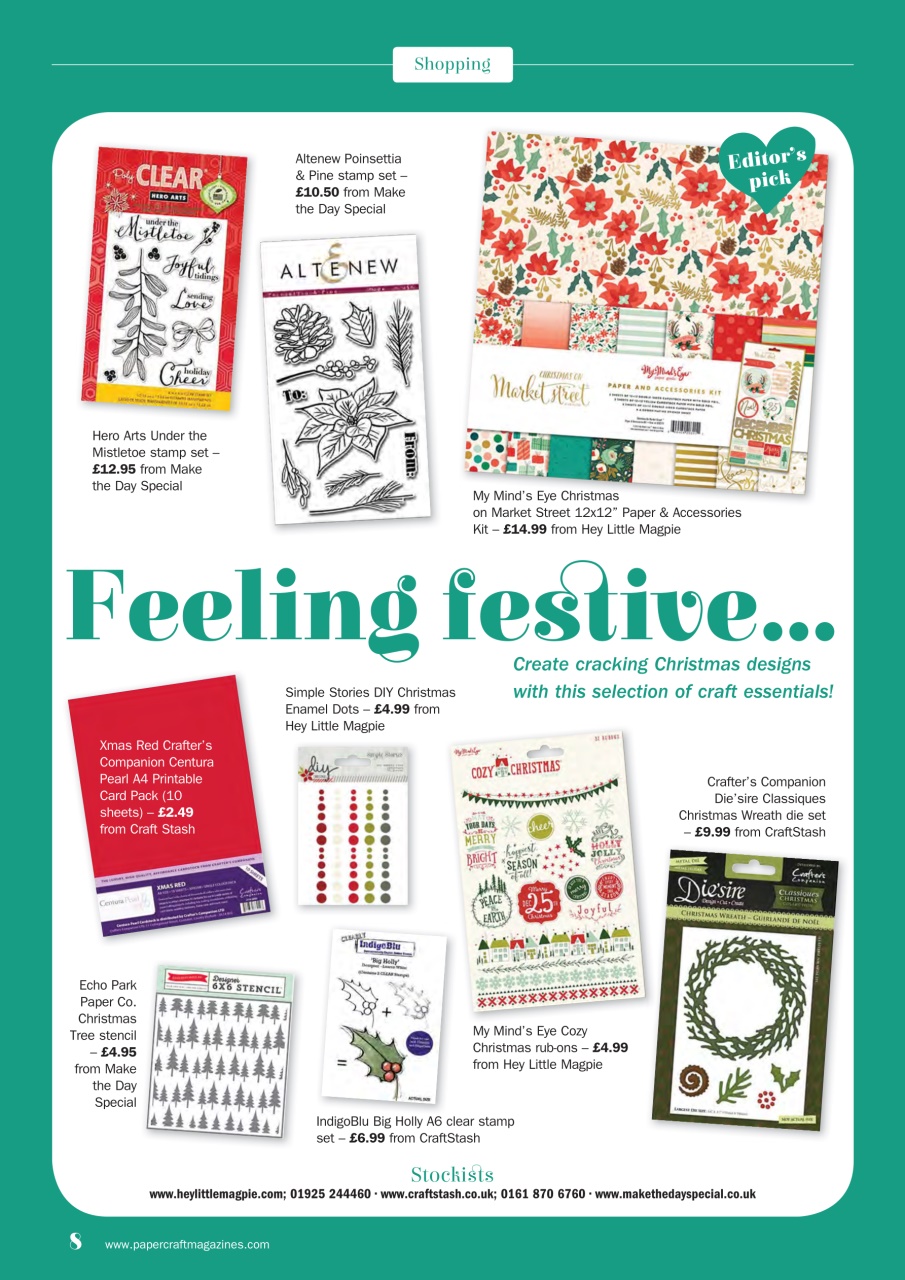 Simply Cards & Papercraft Preview Pages