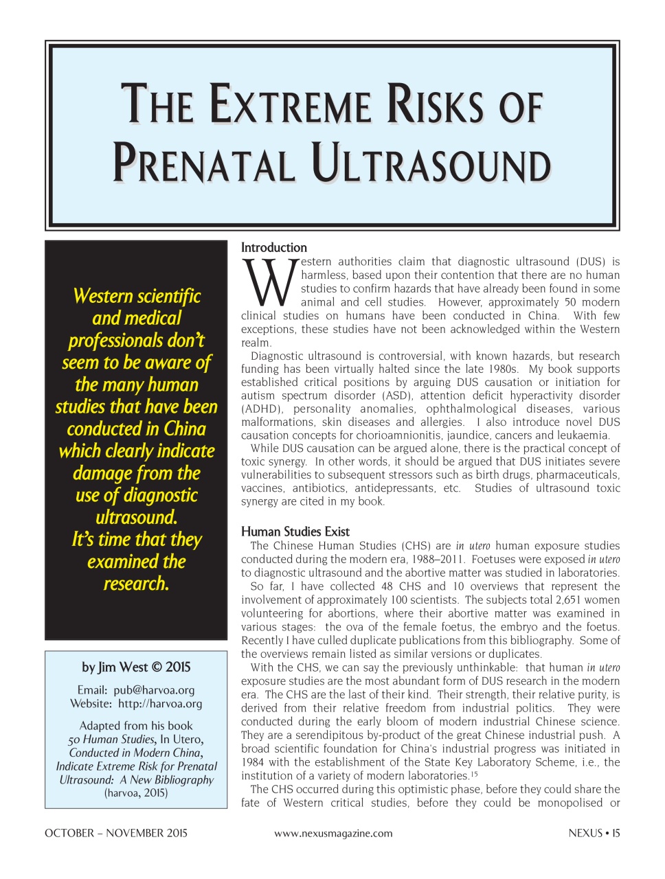 Nexus Magazine Preview Pages