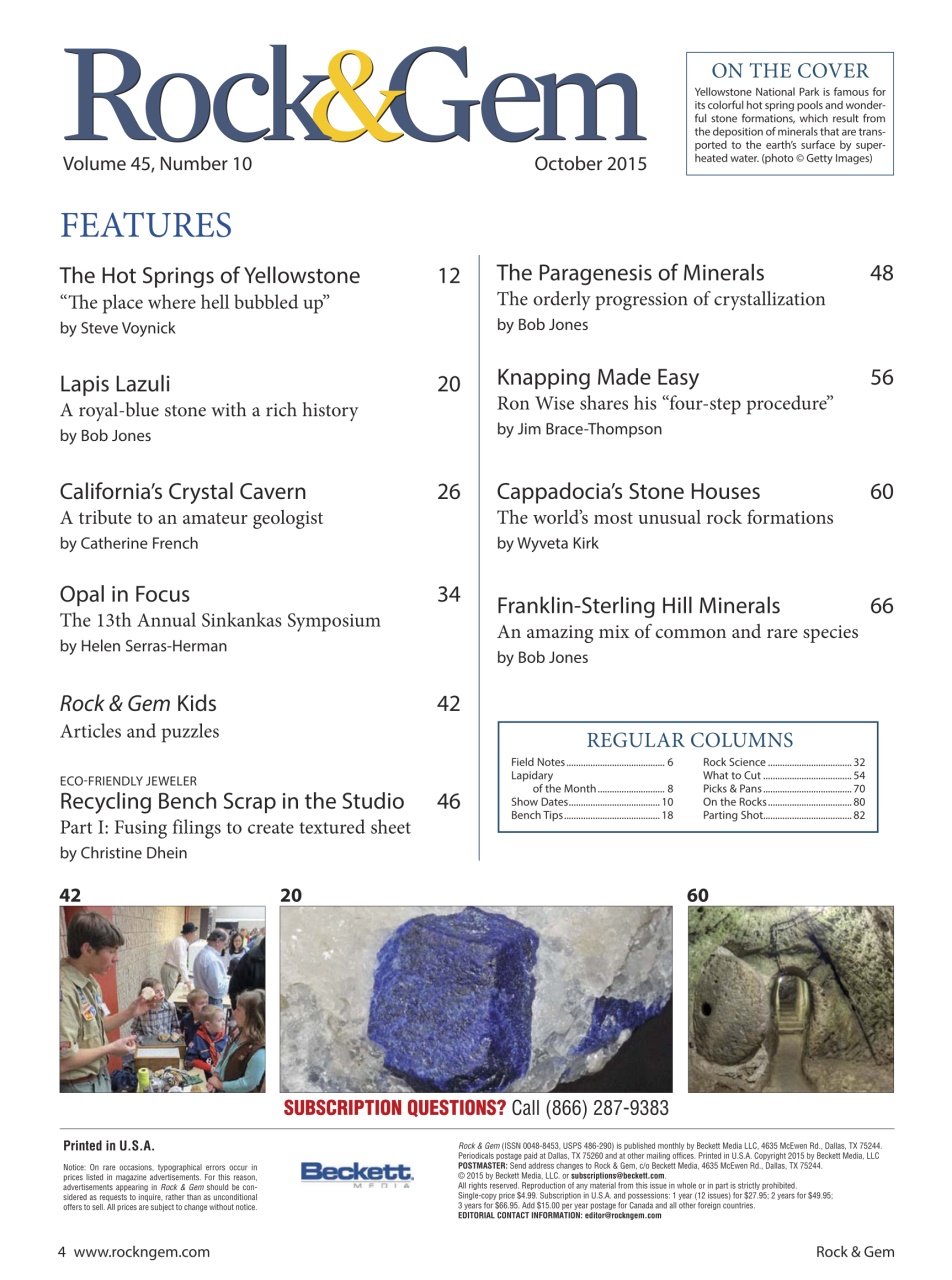 Rock&Gem Magazine Preview Pages