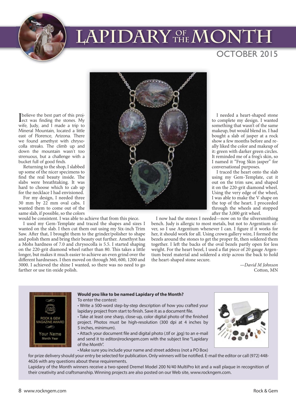 Rock&Gem Magazine Preview Pages