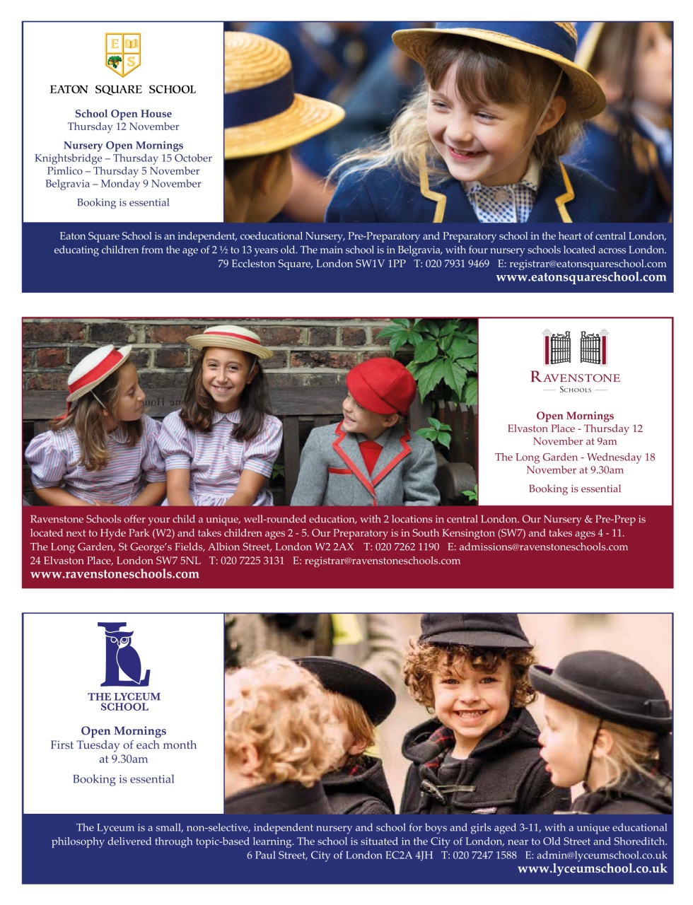 Independent School Parent Preview Pages