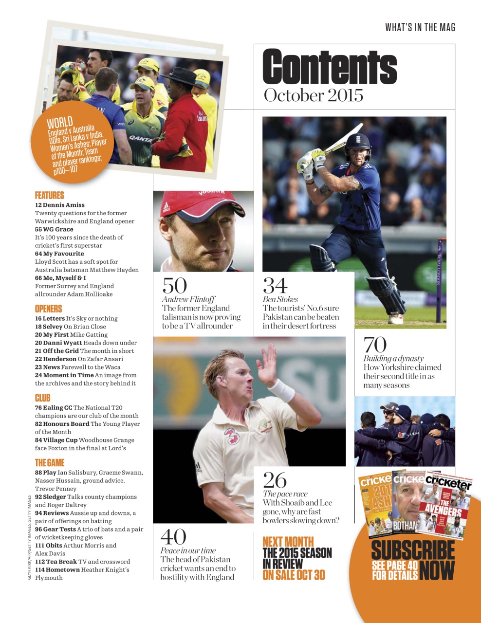 The Cricketer Magazine Preview Pages